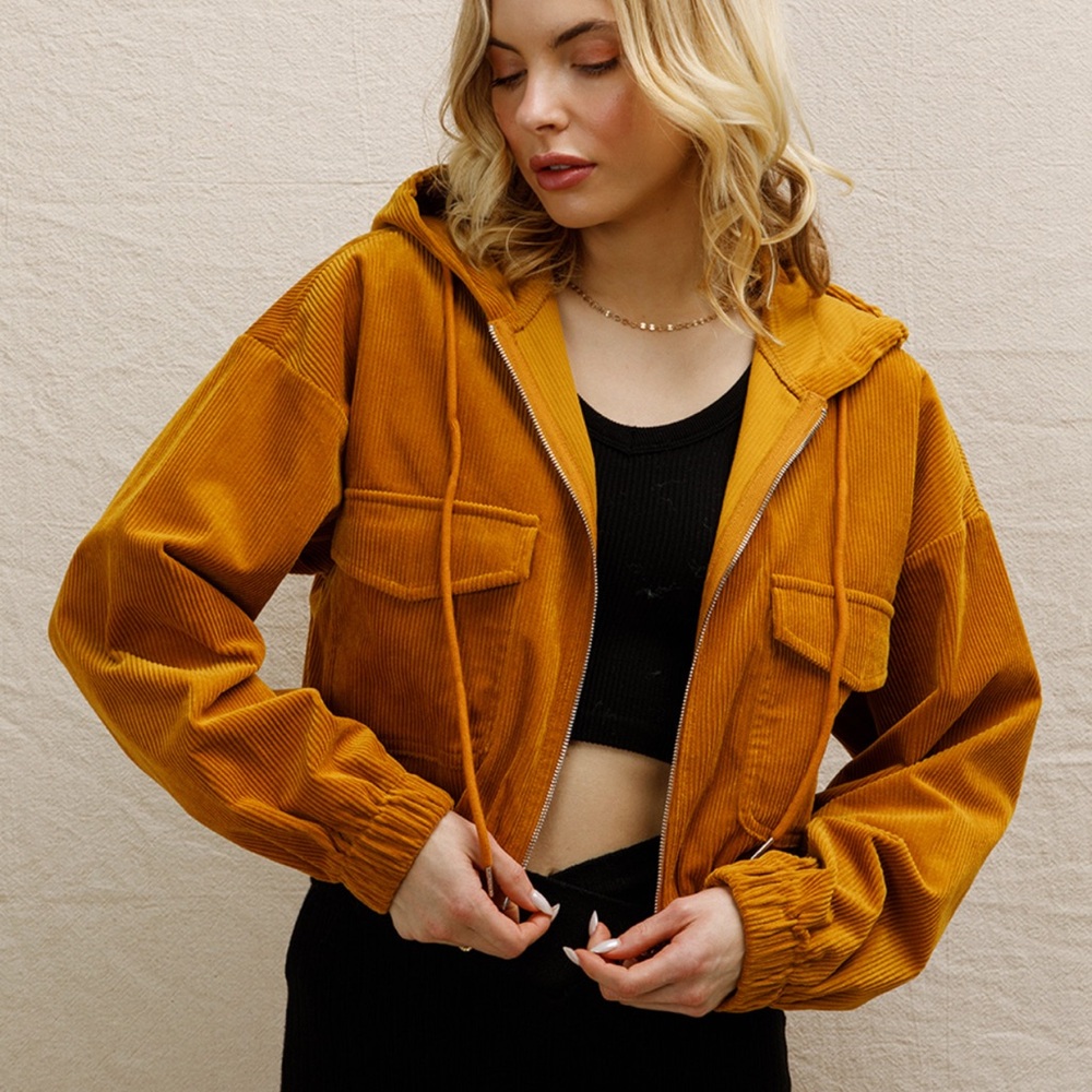 Mustard Yellow Corduroy Jacket NWT!